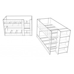 2 New mid height bunk bed designs!